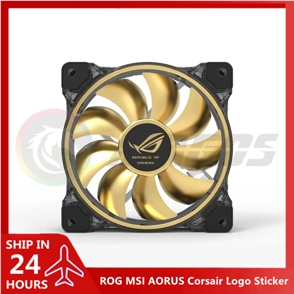 Video Gaming Accessories - PC Gamer Cabinet Fan Logo Sticker