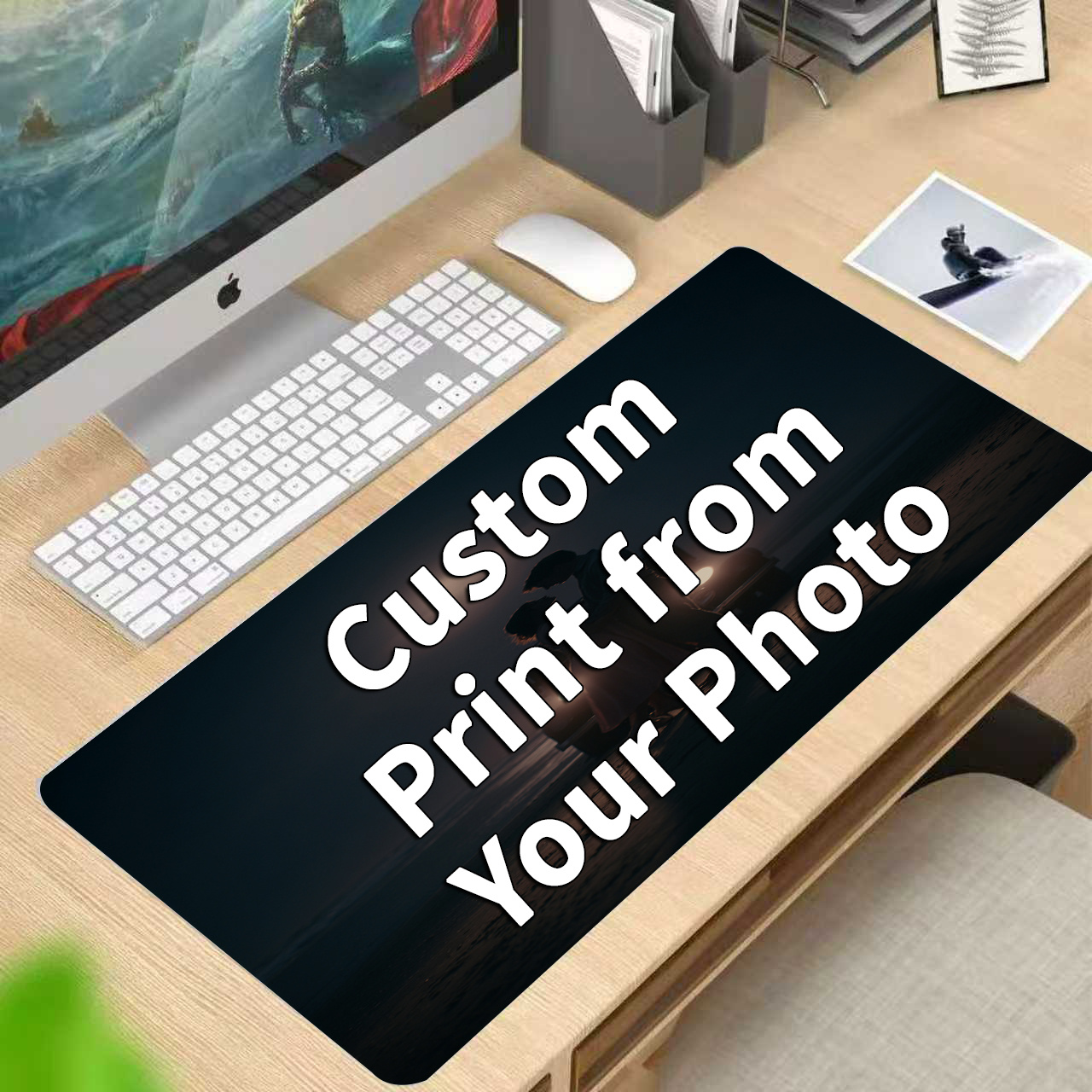 Gaming Accessories Decor - Custom Photo Mouse Pad, Personalized Mouse