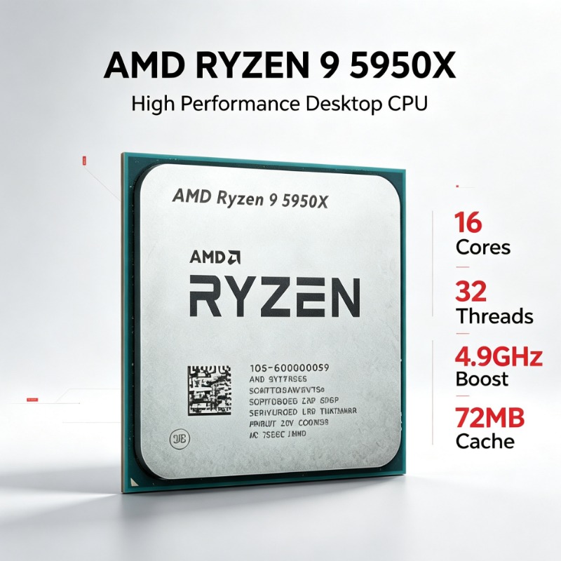 Desktop Component CPU AMD R9 5 - đánh giá và giá Amd Cpu Ryzen 9