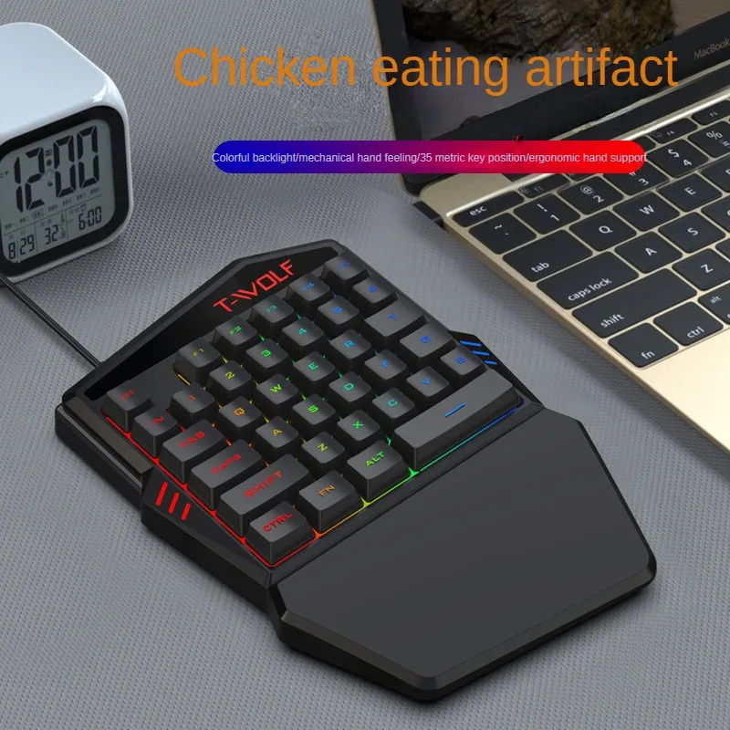 T-WOLF TF900 One Handed Keyboa - đánh giá và giá Gaming Accessories Bundle