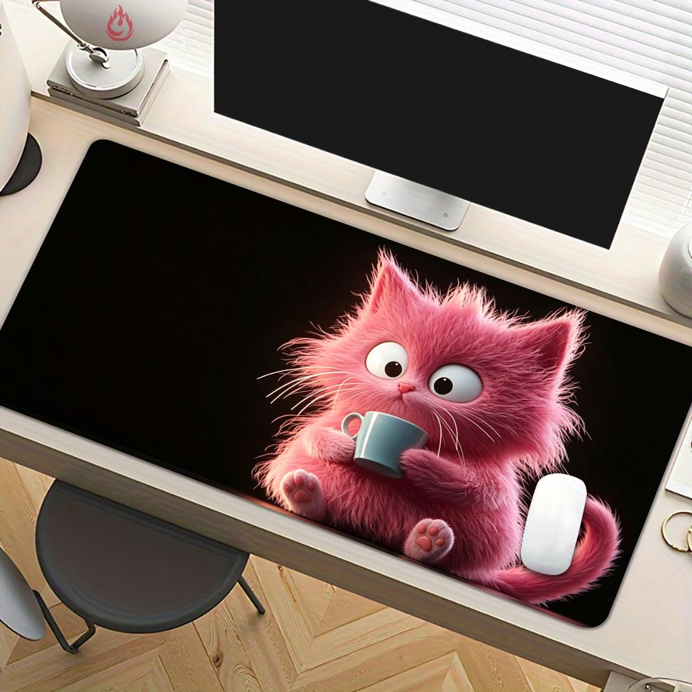 Fantasy Pink Cat Mouse Pad Des - đánh giá và giá Gaming Accessories Pink