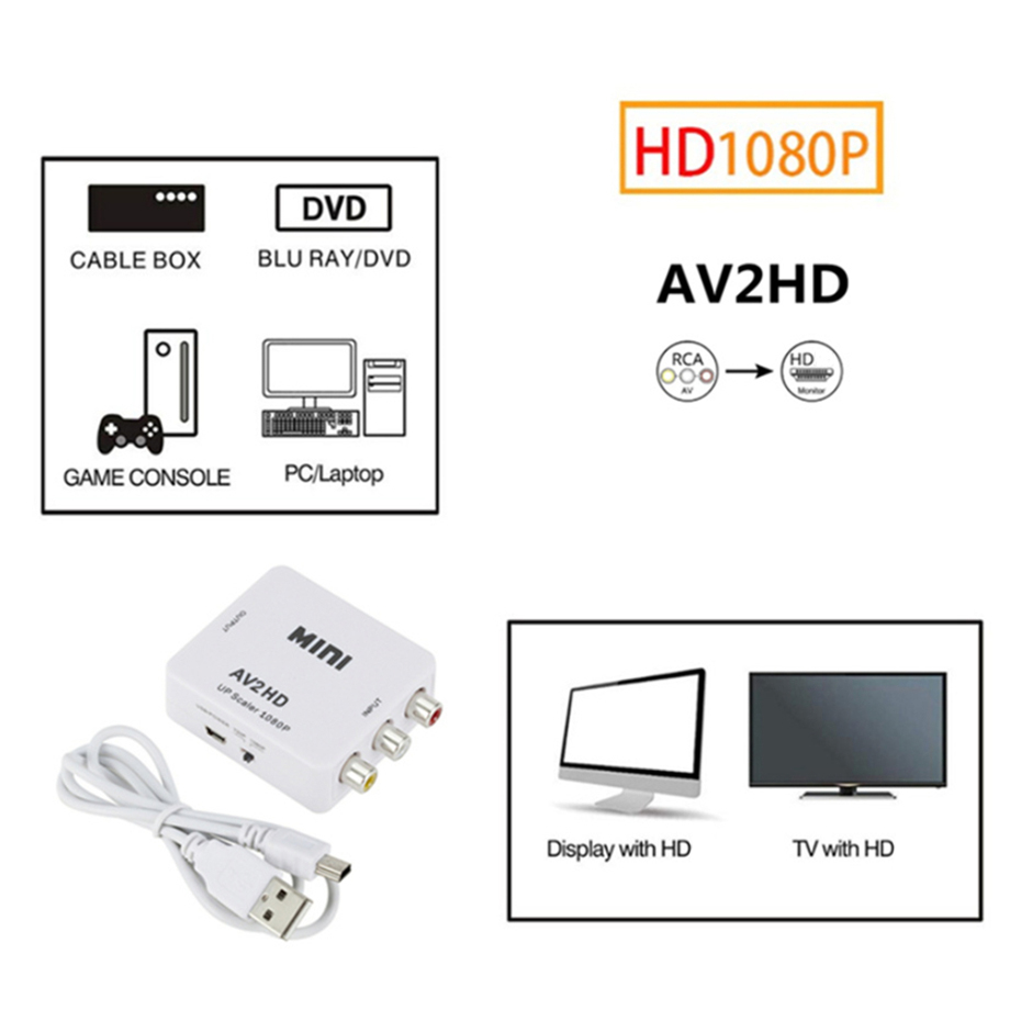 HDTV Converter Box RCA AV CVBS - đánh giá và giá Video Gaming Accessories
