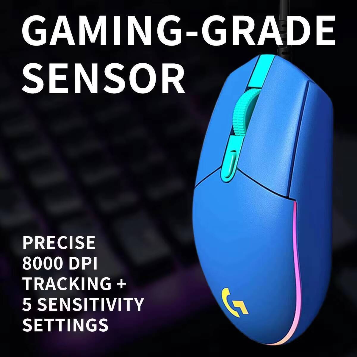 Logitech G203 Wired RGB Gaming - đánh giá và giá Logitech Mouse G203