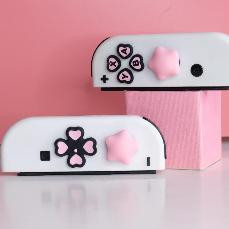 Multi-color Button Stickers +  - đánh giá và giá Gaming Accessories Pink