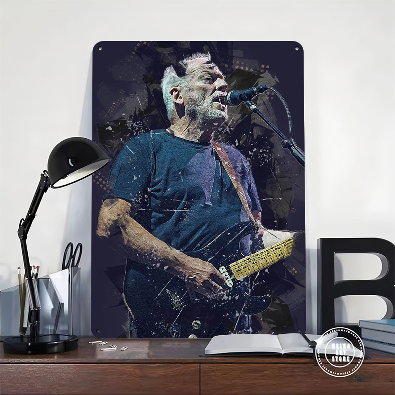 David Gilmour Metal Poster Cus - đánh giá và giá Gaming Accessories Retro