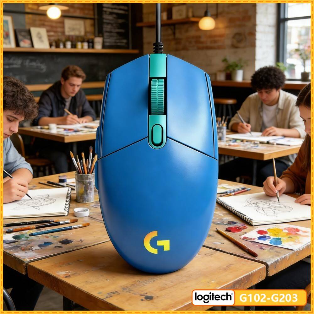 Logitech G203 LIGHTSYNC Wired  - đánh giá và giá Logitech Mouse G203