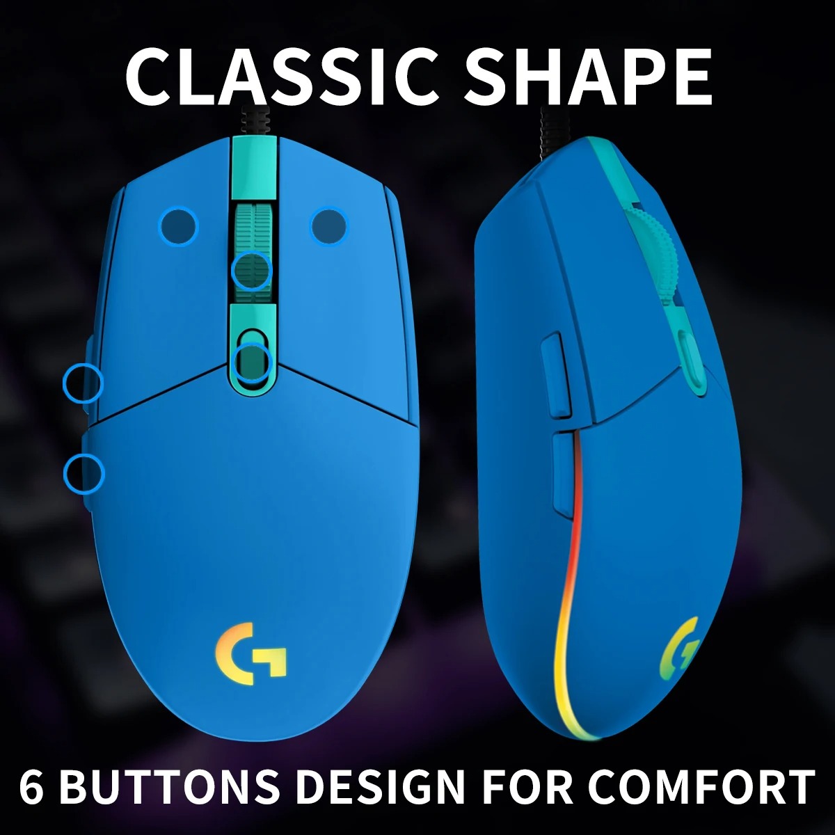 Logitech G102/G203 E-sports gr - đánh giá và giá Logitech Mouse G203