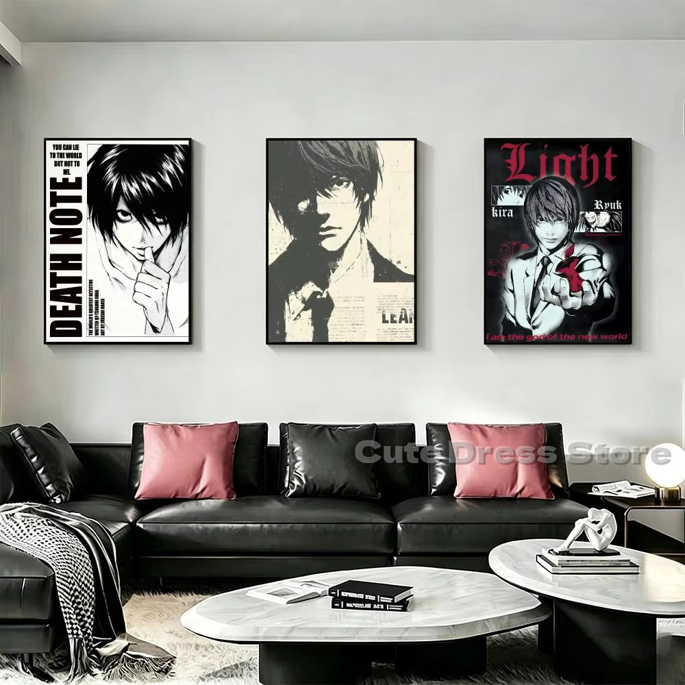 Death Note Canvas Print Unfram - đánh giá và giá Gaming Accessories Decor