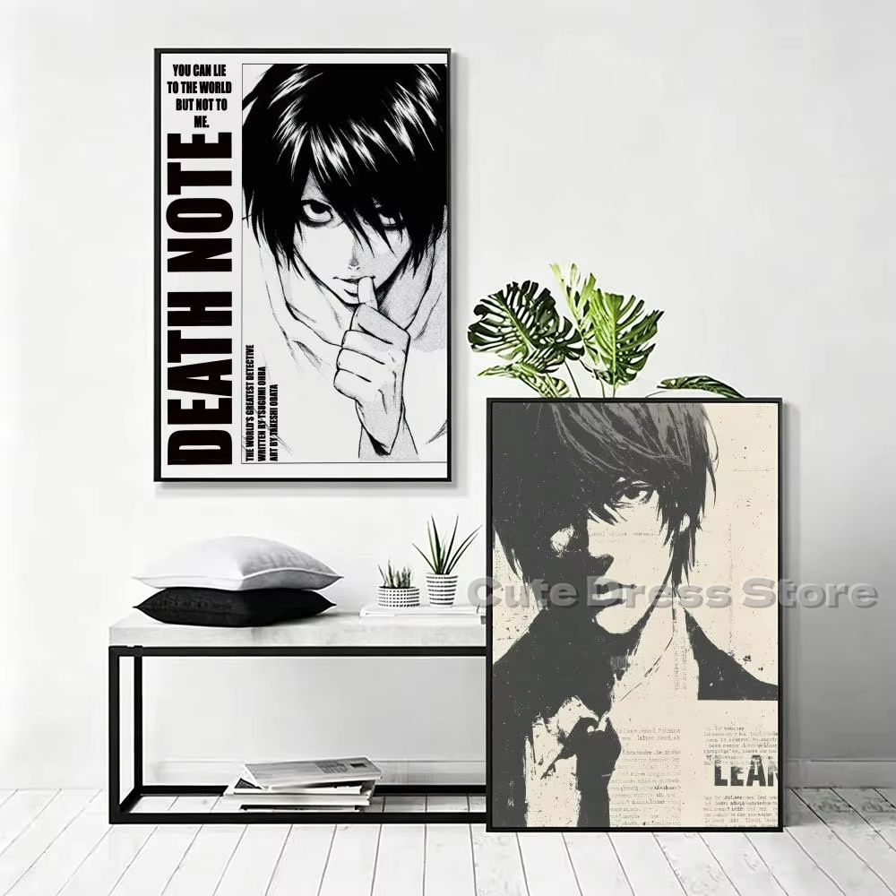 Death Note Canvas Print Unfram - đánh giá và giá Gaming Accessories Decor