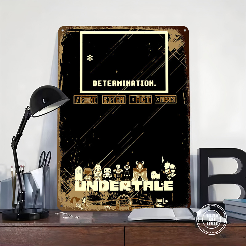 Undertale Metal Poster Custom  - đánh giá và giá Gaming Accessories Retro