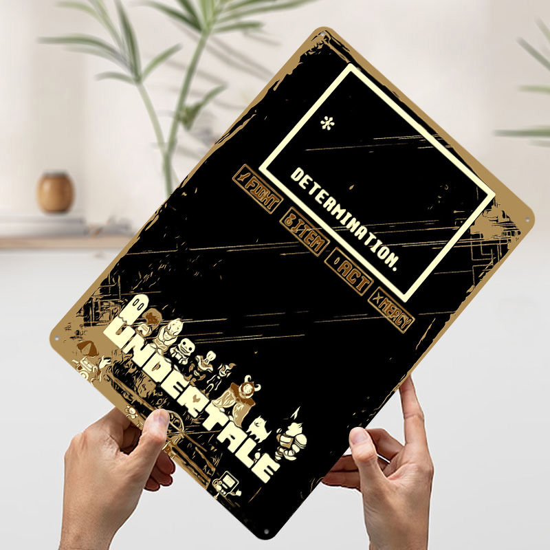 Undertale Metal Poster Custom  - đánh giá và giá Gaming Accessories Retro