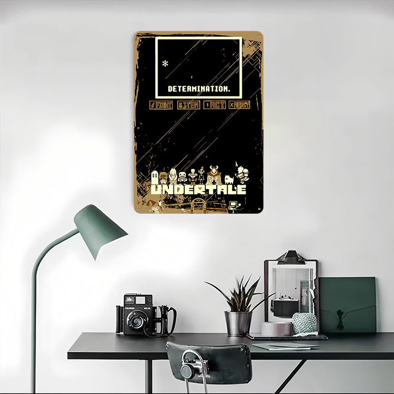 Undertale Metal Poster Custom  - đánh giá và giá Gaming Accessories Retro