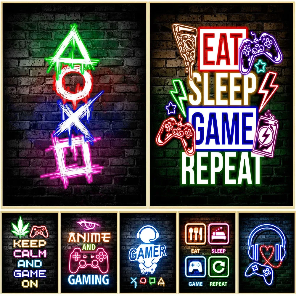 Gaming Neon Eat Sleep Game Rep - đánh giá và giá Gaming Accessories Decor